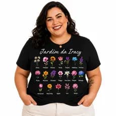 Camisa Camiseta G1 AO G3 Personalize com Nomes dos Seus Netos Jardim da vovó Blusa Confortável