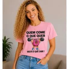 Camiseta Camisa Estampada Feminina 100% Algodão Confortável Blusa Moda Feminina Envio Imediato