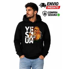Moletom Jesus Rei Canguru Unissex Casaco Flanelado Grosso Confortável Casual Blusão De Inverno