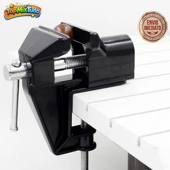 Torno Morsa De Bancada Portátil Mesa 50mm Reforçada Fixação Rápida Hobby (Com Nota Fiscal)