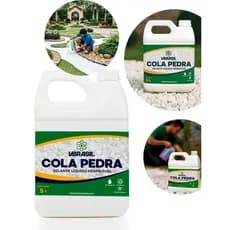 Cola Pedra VBrasil 5L - Fixador De Pedriscos E Compactador De Solo Para Jardim Incolor (Com Nota Fiscal)