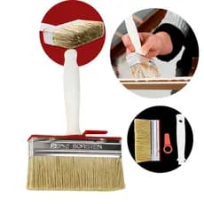 Broxa De Pintura Profissional 14x4cm Cerdas Reforçadas Para Parede Muro E Cal Qualidade Superior