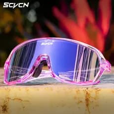 Óculos de Ciclismo SCVCN UV400, Óculos de Corrida ao Ar Livre, Óculos de Sol Esportivos da Moda