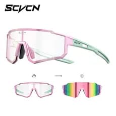 Óculos de Ciclismo Fotocromáticos SCVCN Fashion com Proteção UV400 para Esportes ao Ar Livre