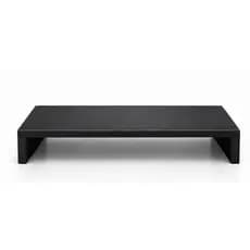 suporte base elevada de mesa mdf preto para monitor e notebook
