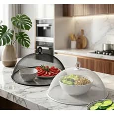 Telas Protetoras De Alimento de metal Anti Mosca Protetor de Frutas Pães Protetor de Bolo contra moscas
