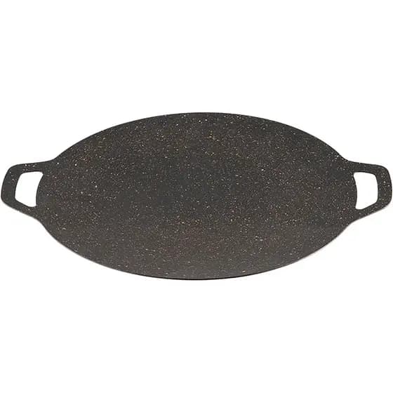 Panela de Grelha Coreana Fina, Ferro de 9,4 Polegadas com Revestimento Antiaderente, Bandeja de Assar em Fogão para Casa