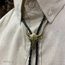 Colar Gravatinha Masculino Feminino Unissex Western Country Boiadeira - Estilo Versátil e Bruto