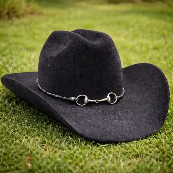 Bandinha Chapeu Modelo Bridão Country Feminino Bandinha Cowgirl Boiadeira