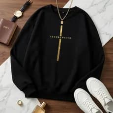 Moletom Masculino Moletom Feminino Blusa de Frio Casaco de Inverno Roupa Crist茫 Gospel Moletom gola redonda preto blus茫o
