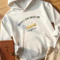 Blusa de Frio Moletom de frio Moletom Feminino Casaco de Inverno casaco de frio Moletom branco blusão bolso capuz