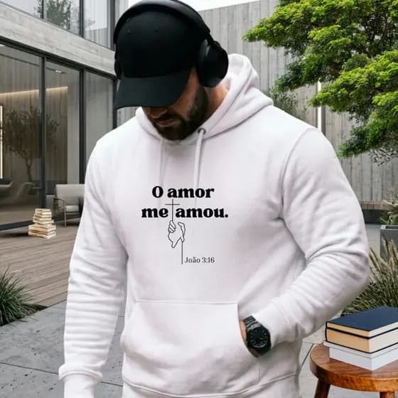 Blusa de Frio Moletom de frio Moletom masculino Casaco de Inverno casaco de frio Moletom branco blus茫o crist茫o feminino