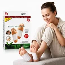 Kit 10 Adesivos Detox Dos Pés Eliminador Impurezas e Toxinas - MGC