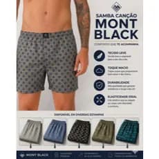 Kit 2/3 ou 5 Cueca Samba Canção Short Pijama Dormir Liganete Estampada Calção Confortável Atacado
