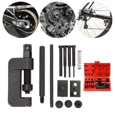 Kit Ferramentas chave extratora de Corrente moto maleta kit extração Saca Pino Corrente