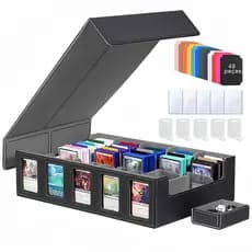 Caixa Organizadora de Cartas Estilo Tesouro, Suporte de Cartões TCG​