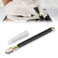 Caneta Cortador De Vidros Tc-90 Diaamante Ferro Maciço Estrutura Única Cabo Metálico Profissional