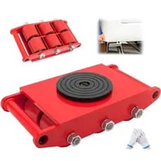 Kit carrinho tartaruga carga pesada 6/8 ton -Aço reforçado, roda silenciosa, para fábrica e depósito
