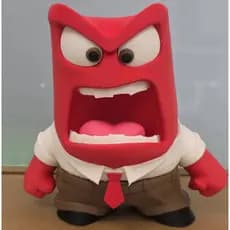 Action Figure Raiva Divertida Mente 26cm | Boneco Colecionável Disney Pixar | Decoração Geek e Presente