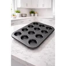 Forma Assadeira Antiaderente Para 12 Cupcake Pao De Queijo