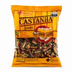 Balas Mastigáveis Caramelo Com Castanha 400g Soberana