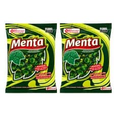 Kit 2 Pacotes Bala Dura Sabor Menta Soberana 1kg - Econõmico