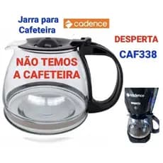 Jarra de Reposição Para Cafeteira Cadence Desperta 18 xicaras caf338 Cor Preta Vidro Reforçado