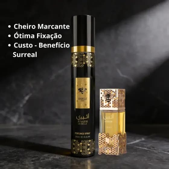 Body Splash Atheeri Isabelle la Belle Perfume Atheeri Inspiração Alta Fixação