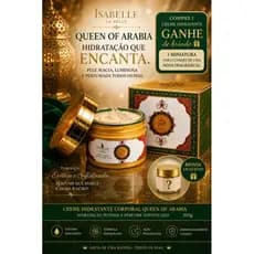 Queen of Arábia Creme Hidratante Corporal Isabelle la Belle 200ml Hidratante Árabe Ganhe um Brinde