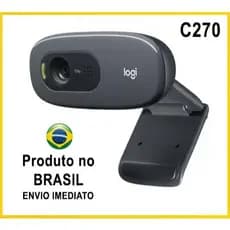 Webcam HD Logitech C270 com Microfone Embutido Original - Envio imediato