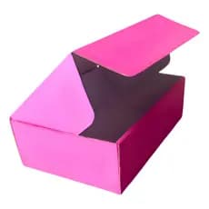 Caixa De Papelao Rosa - 20x16x7 - 100 Unidades