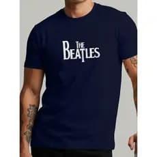 Camiseta The Beatles Masculina Estampa Banda Rock Clássico Casual