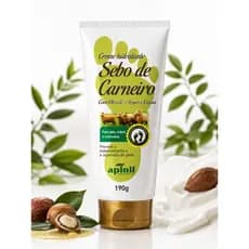 CREME SEBO DE CARNEIRO APINIL 200G - HIDRATAÇÃO PROFUNDA PARA PÉS, MÃOS E COTOVELOS APINIL