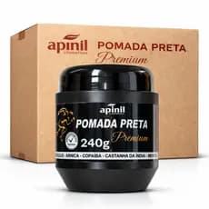 POMADA PRETA PREMIUM 240G APINIL 01 UNIDADE