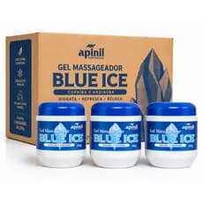 KIT  03 UNIDADE GEL MASSAGEADOR BLUE ICE 240g APINIL