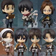Chatte Final Nendoroid Attack on Titan Capítulo 2001 Mikasa Ackerman 2000 Eren Jaeger 1123 Hange Zoe Face Change An GKFO
