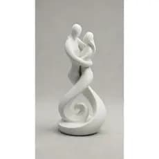 Escultura Casal Abstrato Decorativa em PLA – Estatueta Moderna Romântica para Sala, Quarto ou Presente