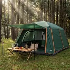 Barraca Camping Impermeavel 4000mm  Acampamento8-12 Pessoas Joyfox com lona impermeável 380*260*195cm