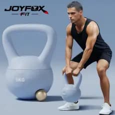 Kettlebell Soft 8kg JOYFOX Profissional para Força Condicionamento Físico e Treino Funcional