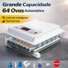 Mini Chocadeira Automática 100-120 Ovos Bivolt 127V/220V Fácil de Usar Incubadora Doméstica
