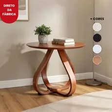 Mesa Canto Apoio Cebola Sala Quarto Escritório Tampo 60cm Altura 70cm Várias cores