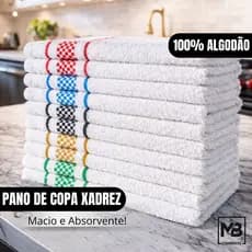 Kit 5 Panos de Prato Copa Premium Jacquard Atoalhado Toalha De Cozinha 45x70cm 100% Algodão