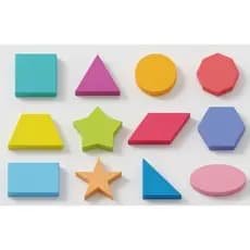 Formas Geométrica em PVC Expandido, 15x15 ou 20x20. Para decoração, enfeite, paredes e vidros e fachada