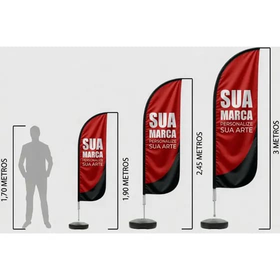Wind Banner Premium Personalizado Kit Completo !!!