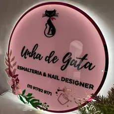 Placa Neon Led 40x40cm em Acrílico - Letreiro Personalizado