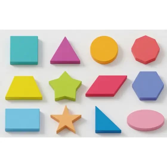 Formas Geométrica em PVC Expandido, 5x5 e 10x10. Para decoração, enfeite, paredes e vidros e fachada