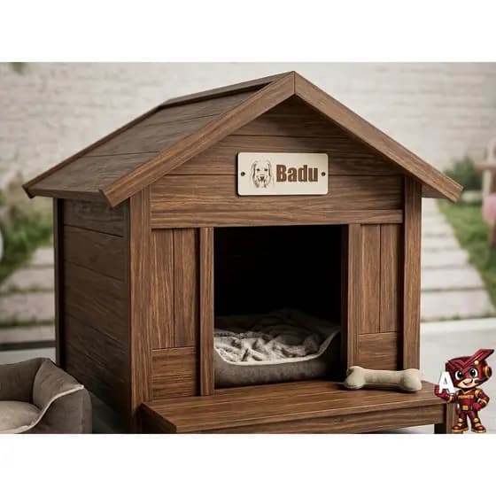 Placa com Nome do seu Pet personalizado em MDF