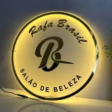 Placa Neon Led 70x70cm em Acrílico - Letreiro Personalizado