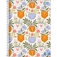 Caderno Espiral Universitário Tilibra 1 Matéria HIT Feminino 80 Folhas