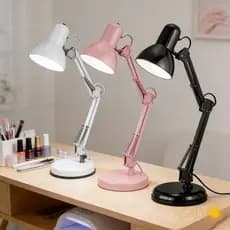 Luminária de Mesa Pixar Grande 60cm Articulada Regulável Abajur de Mesa Para Manicure Estudo Leitura